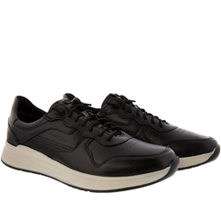 Sapatênis Democrata Denim Journey Extra Soft Couro Preto