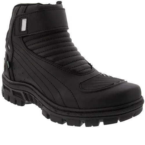 Bota Motociclista Bow River Protetor Marcha Preto