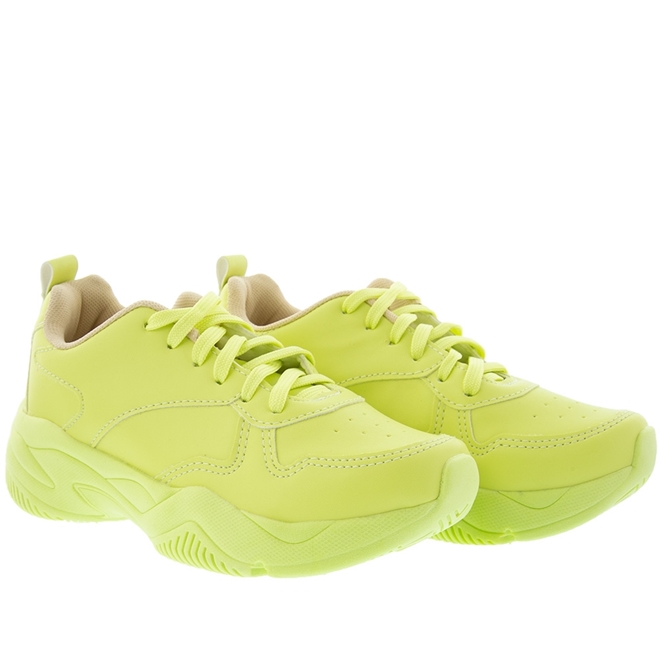Tenis top chunky amarelo