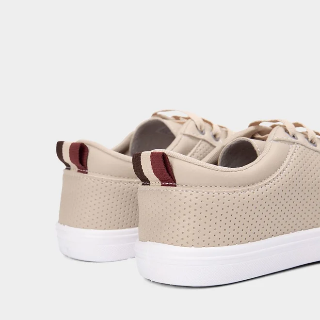 Tênis Polo Energy Casual Detalhe Perfuros Bege