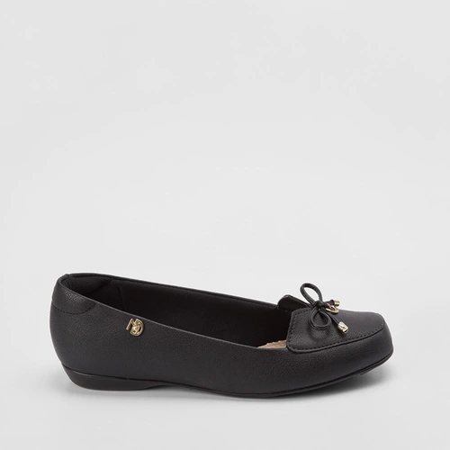 Mocassim Modare Ultraconforto Laço Pingente Preto
