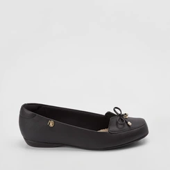Mocassim Modare Ultraconforto Laço Pingente Preto