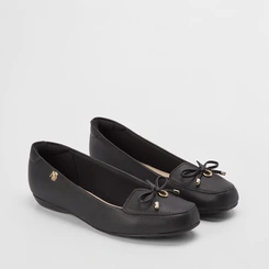 Mocassim Modare Ultraconforto Laço Pingente Preto
