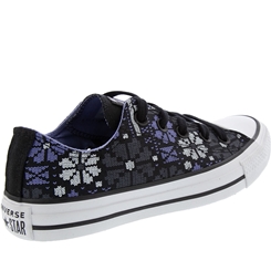 Tênis Converse All Star Chuck Taylor Flores Preto