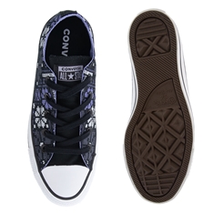 Tênis Converse All Star Chuck Taylor Flores Preto