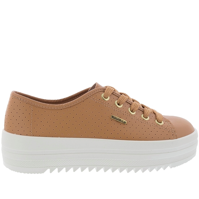 Tenis moleca sale flatform caramelo