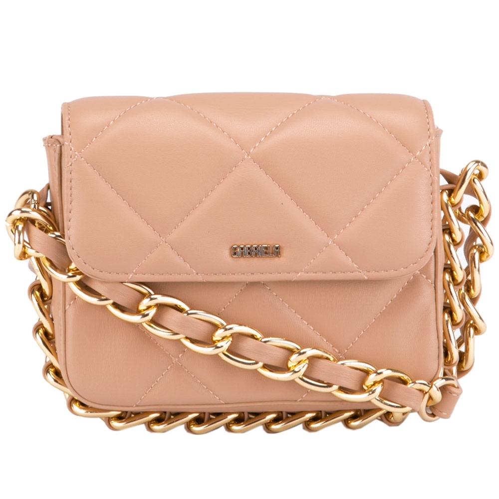 mini twist lock quilted chain bolsa