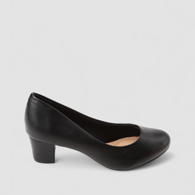 Scarpin Feminino Beira Rio Salto Bloco Preto