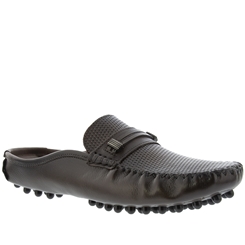 Mocassim Mule Woche Texturizado Couro Marrom