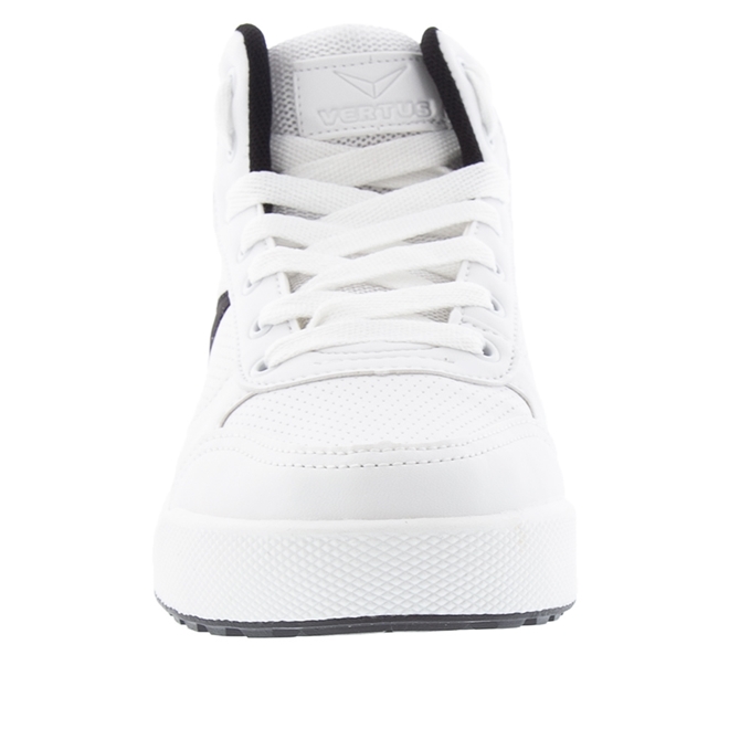 Tênis Vertus Street Cano Alto Recortes Tecido Branco