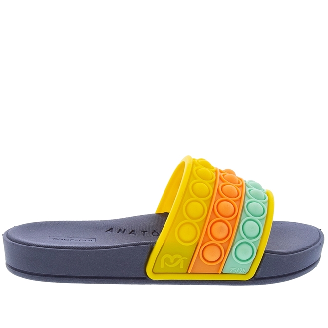 Slide Infantil Mar \u0026 Cor Listras Color + Pop It