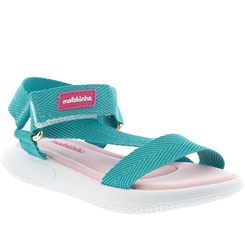 Papete Infantil Molekinha Tiras Tecido Azul