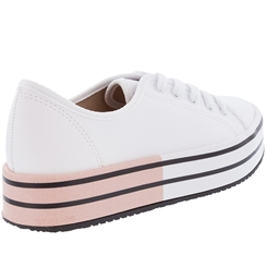 tênis beira rio flatform vinil branco