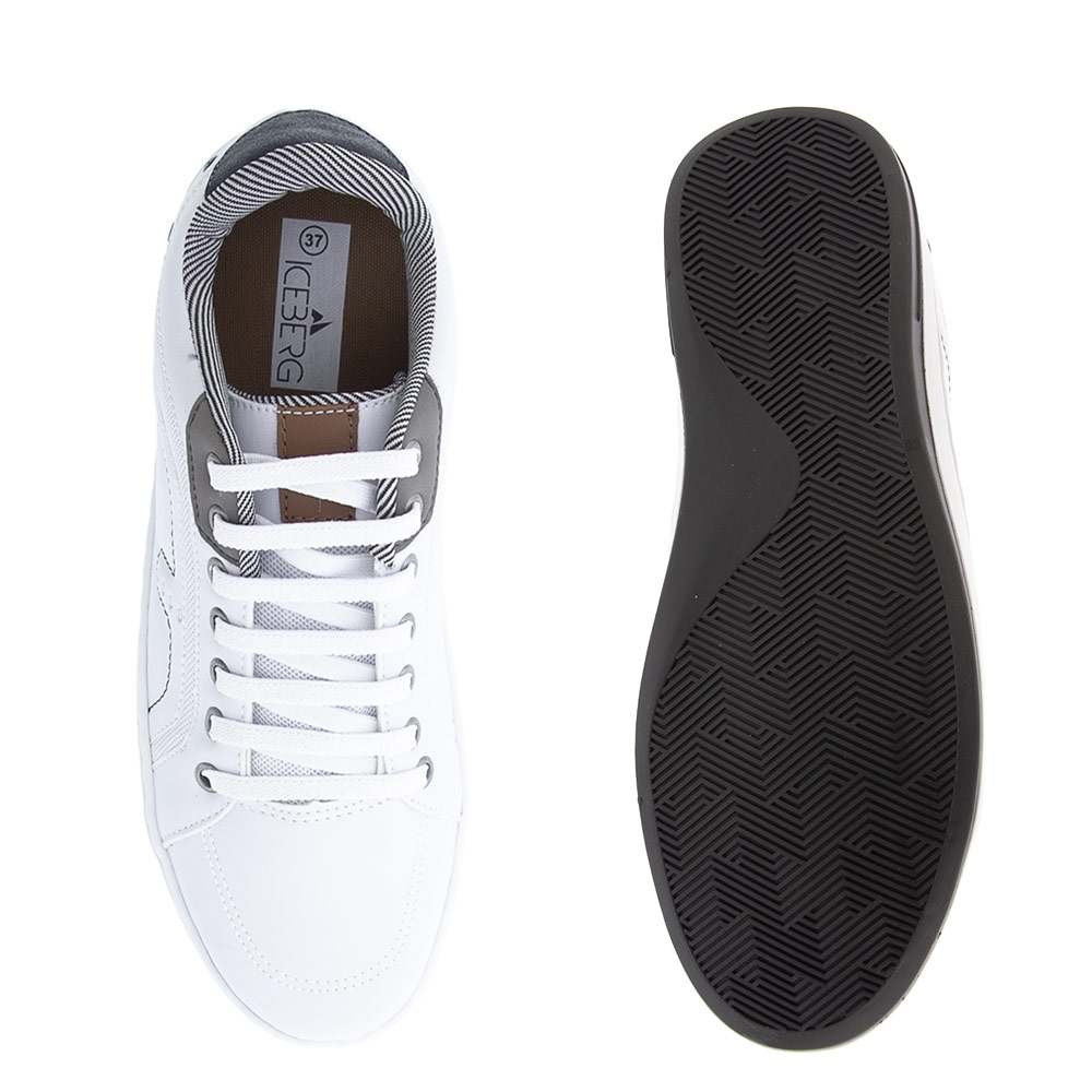 Sapatênis Iceberg Recortes Pespontos Branco - Renner