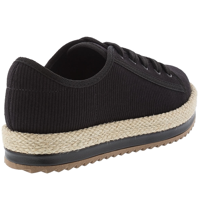 Tenis flatform cheap preto beira rio