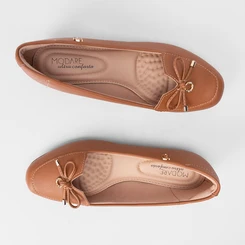 Mocassim Modare Ultraconforto Laço Pingente Caramelo