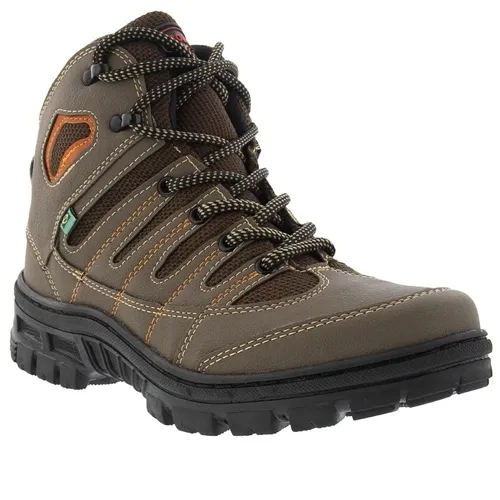 Bota Trekking Bow River Detalhe Pespontos Marrom