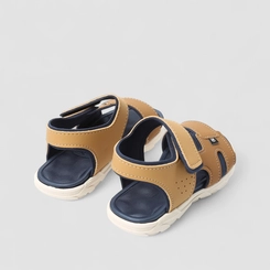 Papete Infantil Molekinho Detalhe Pespontos Caramelo