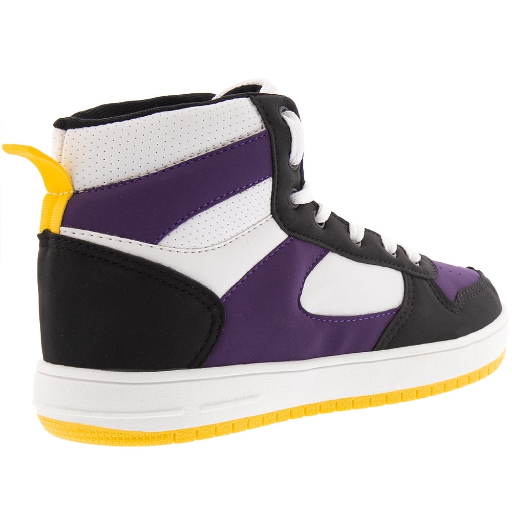 Tênis Vertus Cano Alto Street Recortes Roxo Roxo