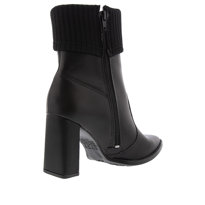 Bota ankle boot salto hotsell grosso preta