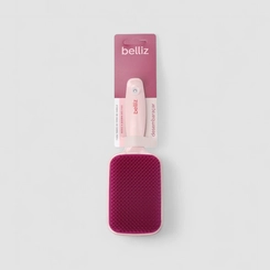 Escova de Cabelo Belliz Flex Desembaraçadora Raquete Rosa