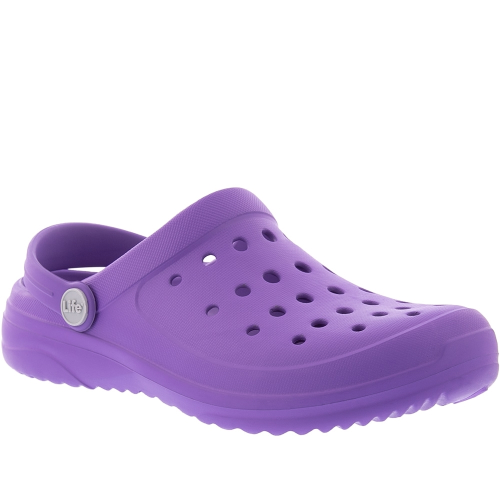 Babuche Life Shoes Feminino Perfuros Roxo Roxo - Renner