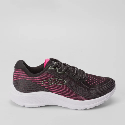 Tênis Olympikus Vibração Esportivo Feminino Rosa & Preto