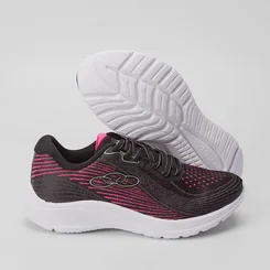 Tênis Olympikus Vibração Esportivo Feminino Rosa & Preto