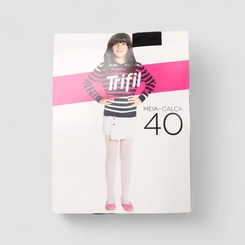 Meia-Calça Infantil Trifil P Fio 40 Preta
