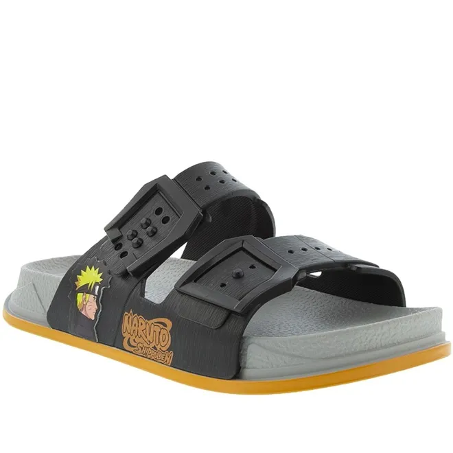 Sandália Infantil Naruto Shippuden Flatform Preto