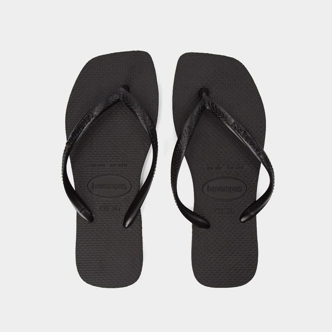Chinelo Feminino Havaianas Slim Square Original Preto
