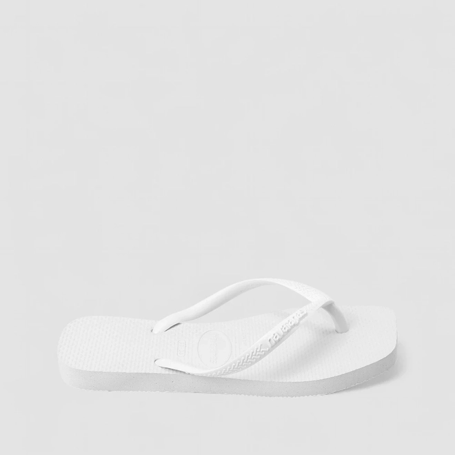 Chinelo Feminino Havaianas Slim Square Original Branco