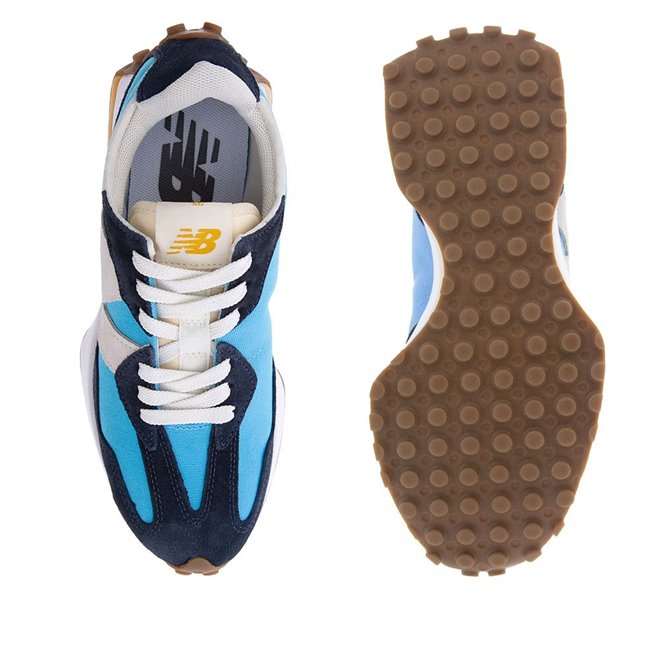 T nis New Balance 327 Retr Masculino Camur a Azul