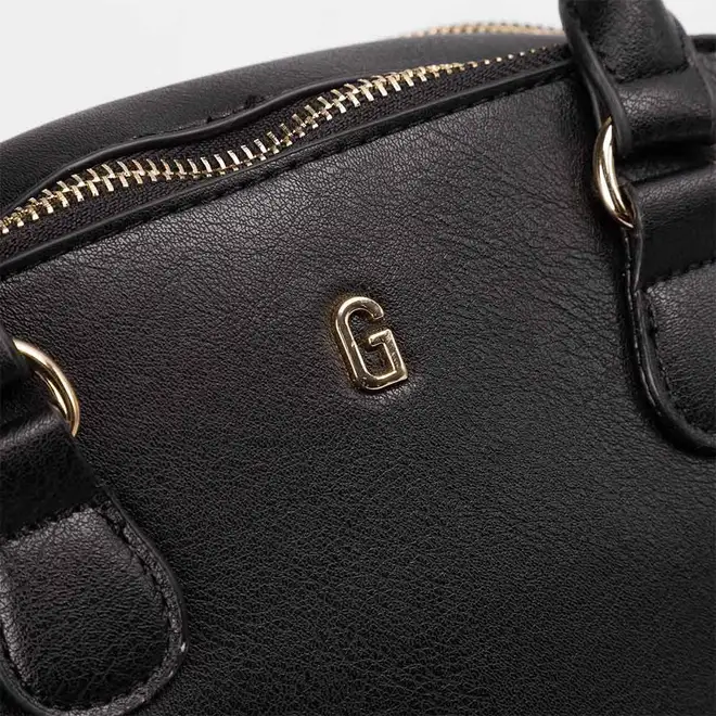 Bolsa Tote Pequena Gabriela Detalhe Tribal Preto