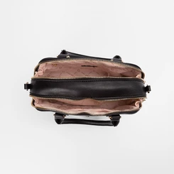 Bolsa Tote Pequena Gabriela Detalhe Tribal Preto