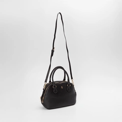 Bolsa Tote Pequena Gabriela Detalhe Tribal Preto