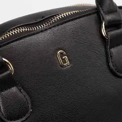 Bolsa Tote Pequena Gabriela Detalhe Tribal Preto