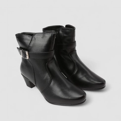 Ankle Boot Feminina Mooncity Fivela Preto
