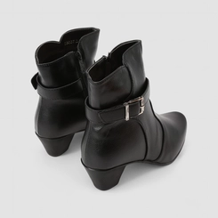 Ankle Boot Feminina Mooncity Fivela Preto