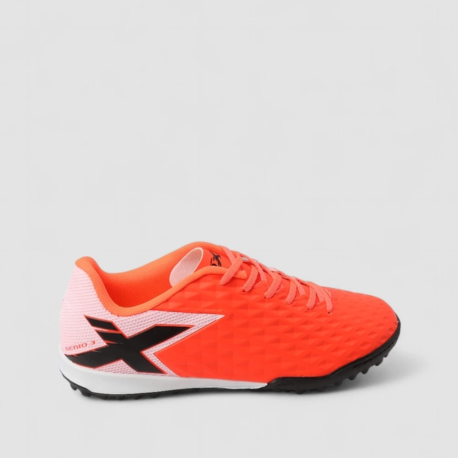 Chuteira Society Pró Oxn Gênio III Masculino Neon Coral