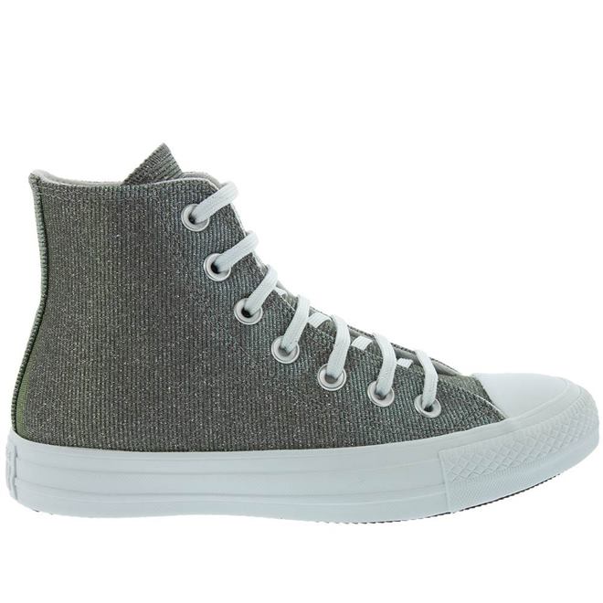 Tênis Converse Chuck Taylor All Star Preto Prata Brilho - Via