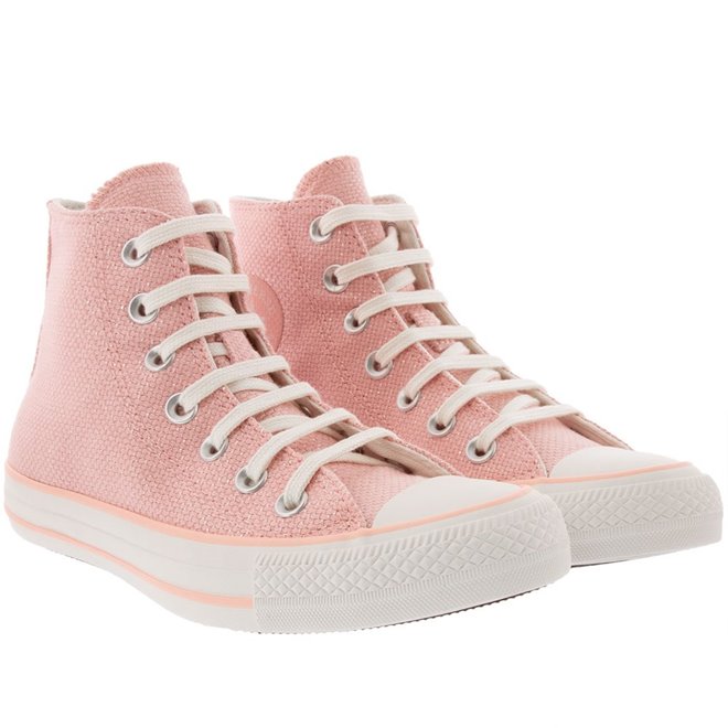 Tênis Converse All Star Cano Alto - Rosa Pink - Chuck Taylor - Botinha -  Rock Star