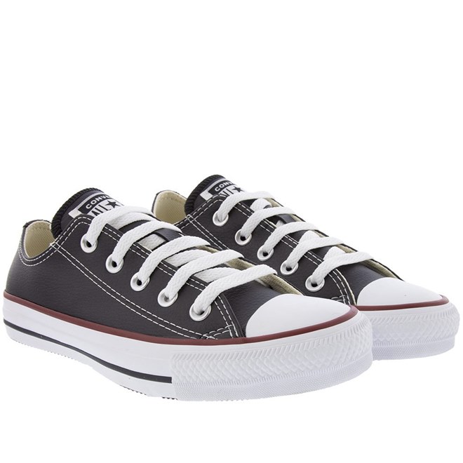 Tênis Converse All Star Chuck Taylor Couro Infantil Unissex CK04200003 -  Tênis Converse All Star Chuck Taylor Couro Infantil Unissex CK04200003 -  Converse All Star