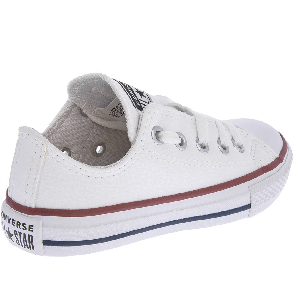 all star infantil branco com velcro
