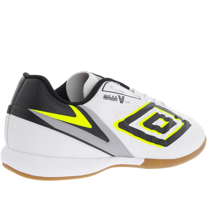 Chuteira Futsal Umbro Sala V Club Neon Branco