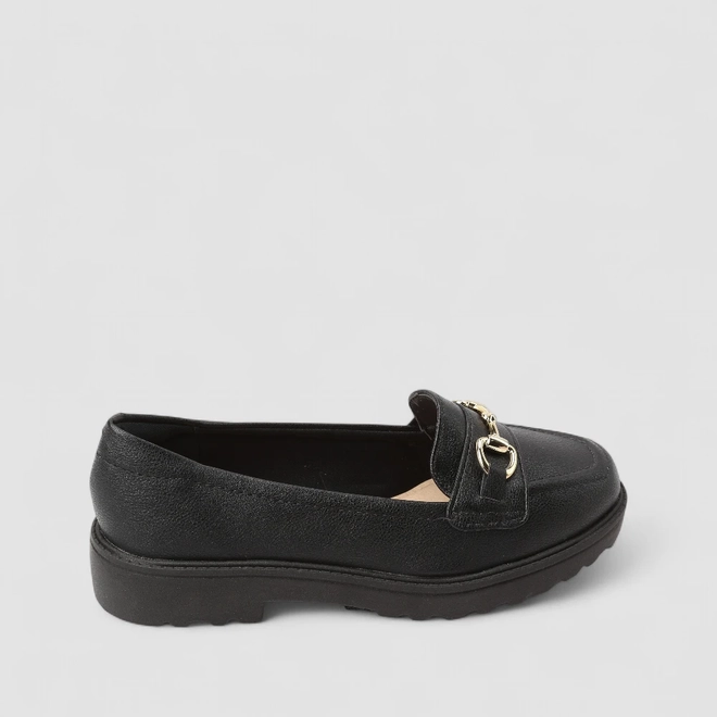 Mocassim Modare Ultraconforto Plataforma Fivela Preto