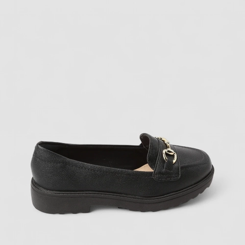 Mocassim Modare Ultraconforto Plataforma Fivela Preto