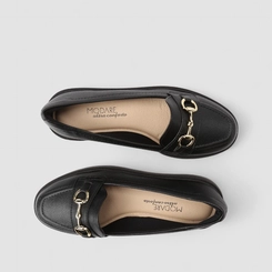 Mocassim Modare Ultraconforto Plataforma Fivela Preto