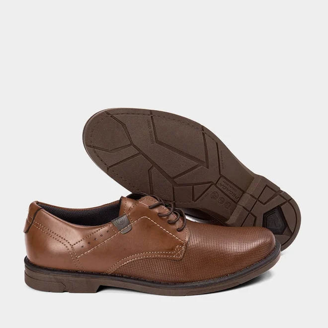 Sapato Social Masculino Pegada Marrom