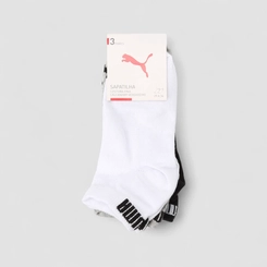 Kit Meia Invisível Infantil Puma 3 Pares 29-34 Color